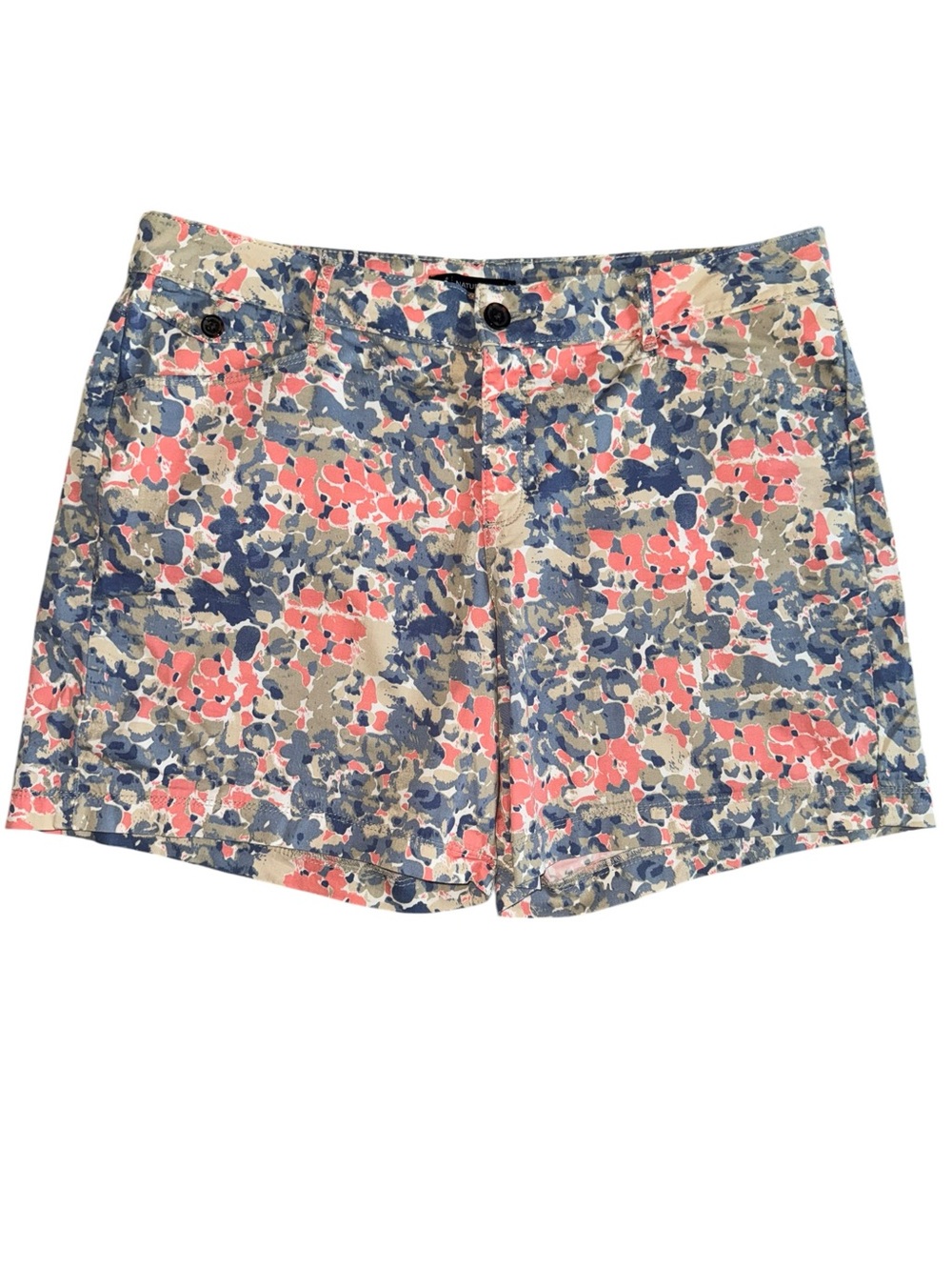 Lee Natural Fit Floral Print Shorts Women’s 16 Medium Stretch Mid Rise Casual